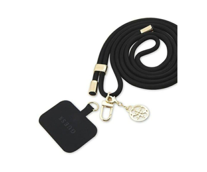 Akcesoria GSM i GPS Guess Pasek czarny/black Nylon 4G Metal Charm